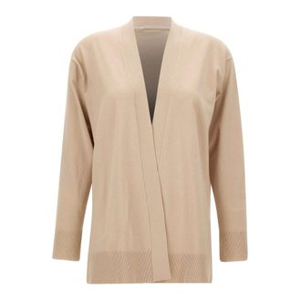 Elena Miro Truien & Vesten, Dames, Beige, L, Viscose-blend Cardigan