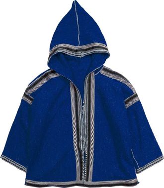 Fortela Cotton Poncho in Blue at Nordstrom, Size One Size Eu