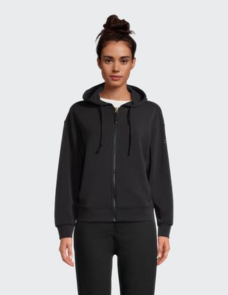 Venice Beach Kapuzensweatjacke VENICE BEACH KAPUZEN-SWEATJACKE CAYLEE, Damen, Gr. XXL (46), schwarz, Obermaterial: 50% Polyester, 45% Modal, 5% Elasthan, Sweatjack
