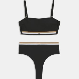 HUGO BOSS Damesbikinibroekje met Boss Signature-strepen in zwart