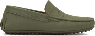 Kazar Khaki mocassins voor heren - Heren - Loafers - Groen - 43 EU - Leer - Schoenen