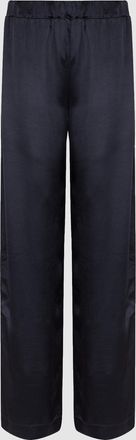Jeanne Vouland Pantalon Rayna Satin Bleu