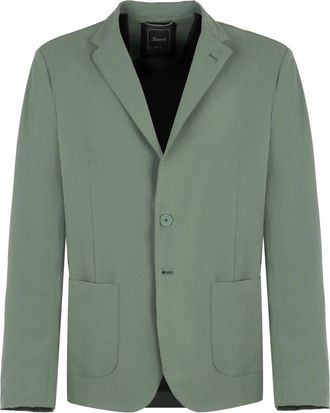 Herno Twee-knoops Blazer - Heren - Blazers - Groen - 2XL - Polyester - Jassen