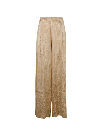 Avant Toi Womens Silk Flared Leg Trousers