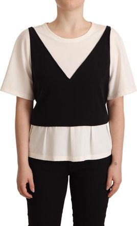 Moschino Boutique Moschino Polyester Short Sleeves Top Womens Blouse (Pre-Owned)