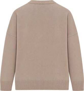 Max Mara Jacquard Dog Motif Sweater - Beige