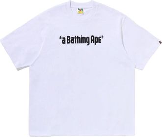 A Bathing Ape A Bathing Ape Logo Relaxed Fit T-Shirt White 0ZXTEM329101QWHX