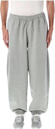 Nike Solo Swoosh Fleecebroek met boorden - Heren - Trainingsbroeken - Grijs - XL - Katoen - Fitness