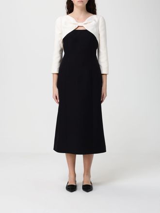 Valentino Bicolor Virgin Wool and Silk Dress