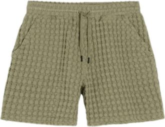 OAS Mens Porto Waffle Shorts In Dusty Green