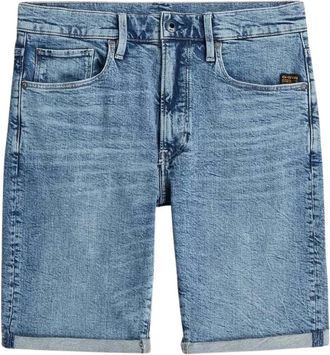 G-Star 3301 Slim Short - Heren - Denim shorts - Blauw - W29 - Denim - Korte Broeken