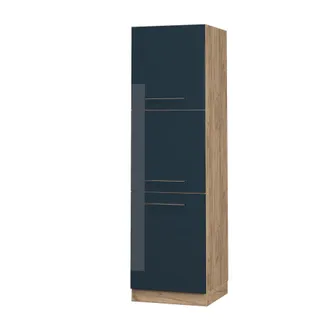 Vicco Mobile Per Forno Da Incasso Fame-line, Blu Scuro Lucido, 60 Cm