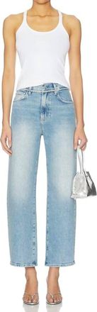 Paige Arellia Ankle Barrel Leg Jeans In Cosmic Embellished