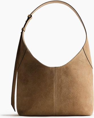 H&M Suede Shoulder Bag in Beige at Nordstrom