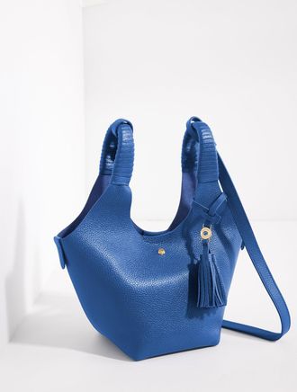 Talbots Pippa Pebble Leather Crossbody Bag - Blueberry - 001 Talbots