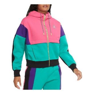 Air Jordan (WMNS) Air Jordan Winter Utility Hoodie Pink Green CW6503-674