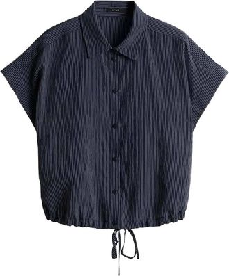 OPUS Flaneta Blouse - Dames - Blouses & Shirts - Blauw - Maat: L Katoen