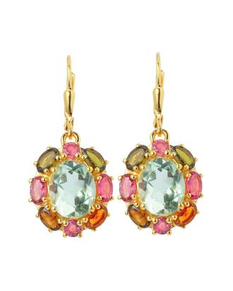 Tiramisu 14K Over Silver 8.05 Ct. Tw. Gemstone Earrings