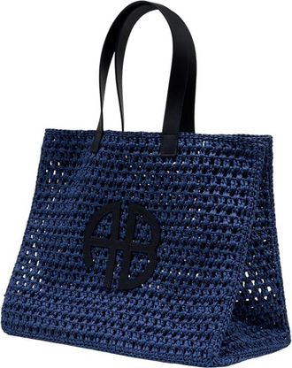 Anine Bing Womens Rio Tote Blue Synthetic