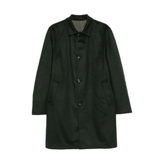 Kired Peak Cashmere Coat - Heren - Mantel - Groen - 2XL - Nylon - Jassen