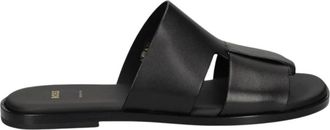 HUGO BOSS Kael Slide - Heren - Sandalen - Zwart - 41 EU - Leer - Schoenen