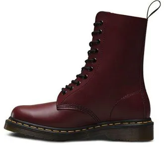 Dr. Martens 1490 Black Smooth Classic 10 Martin boots Couple Style Red 10092600