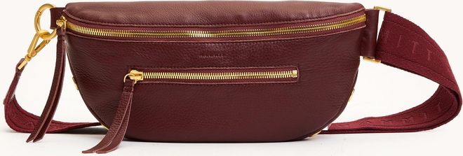 Hammitt Charles Crossbody Cherrywood Pebble Brushed Gold Med