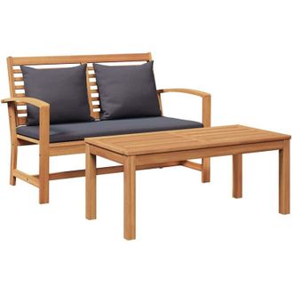 vidaXL Banco De Jard&iacute;n Natural 110 X 64 X 76.5 Cm Vidaxl