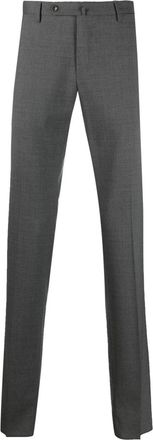 Incotex Grey Virgin Wool Slim-fit Tailored Trousers