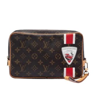 Louis Vuitton Pre-owned Clutches, female, Brown, Size: ONE SIZE Pre-owned China Run Pavel Clutch