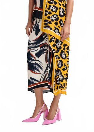 Essentiel Juanita Two Print Midi Skirt In Multicolor