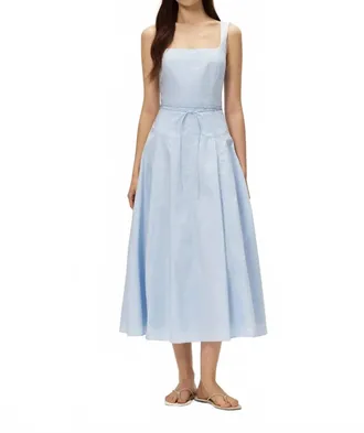 Elodie Penn Midi Dress In Light Blue