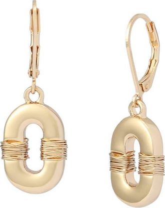 Robert Lee Morris Reconstituted Malachite Drop Earrings in Gold at Nordstrom