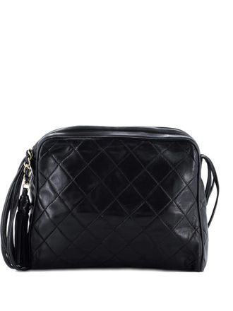 Chanel Camera Tassel Bag Quilted Leather Small shoulder bag - Black