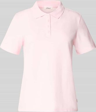 s.Oliver Red Label Regular Fit Poloshirt aus Baumwoll-Mix in Rosa, Gr&ouml;&szlig;e 34