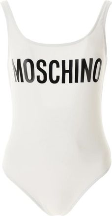 Moschino Logo Onepiece - Dames - Badpakken - Wit - M - Badmode