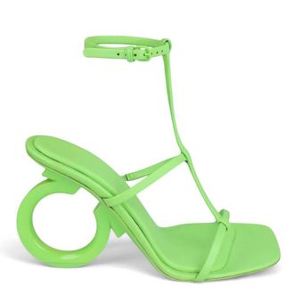 Ferragamo Elina T-Strap Gancini Sandals, Size 11 C