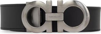 Ferragamo Gancini Reversible Belt - Heren - Riemen - Zwart - 105 CM - Leer - Accessoires