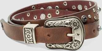 Golden Goose Ceinture Lace S Leather Body Old Brown Light Brown