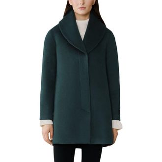 Soia & Kyo Elsa Wool Blend Coat in Midnight Forest at Nordstrom Rack, Size X-Small
