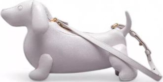 Thom Browne pebble grain leather tote bag