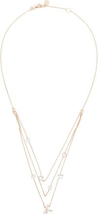 agn&egrave;s b. Star Pearl layered necklace - women - Metal/silver - One Size - Gold