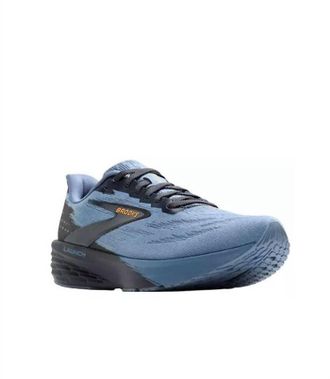 Brooks Mens Launch 11 Shoes In Country Blue/ Ebony/ Orange