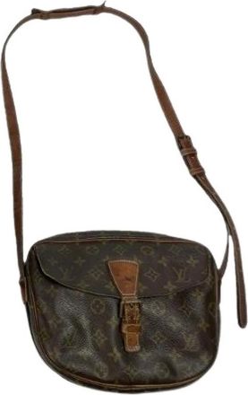 Louis Vuitton Pre-owned Leren Crossbodytas - Dames - Vintage Schoudertas - Bruin - ONE Size - Leer - Vintage