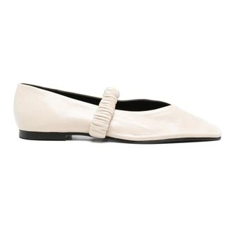 Alohas Ballerinas, female, White, Size: 10 US Lautan Leather Ballet Flat
