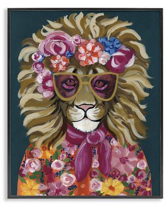 Stupell Industries Miami Living Lion Framed Giclee Art