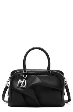 Marc Jacobs The Small Wave Leather Satchel in Black at Nordstrom