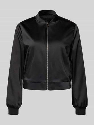 s.Oliver Black Label Regular Fit Blouson aus Satin in Black, Größe 36