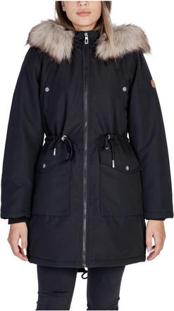 Only Stijlvolle Damesjassen Collectie - Dames - Parka Jassen - Zwart - S - Polyester - Jassen