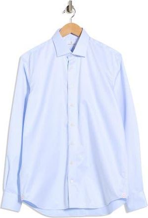Emanuel Berg Traveller Modern Fit Dress Shirt in Light Pastel Blue at Nordstrom Rack, Size 41